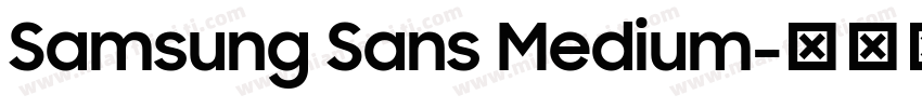 Samsung Sans Medium字体转换
